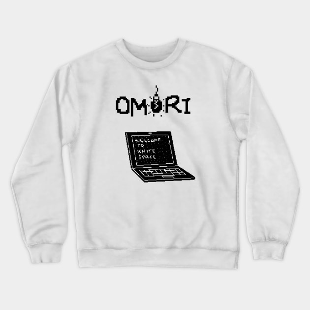 Omori Laptop Crewneck Sweatshirt by hidexmian